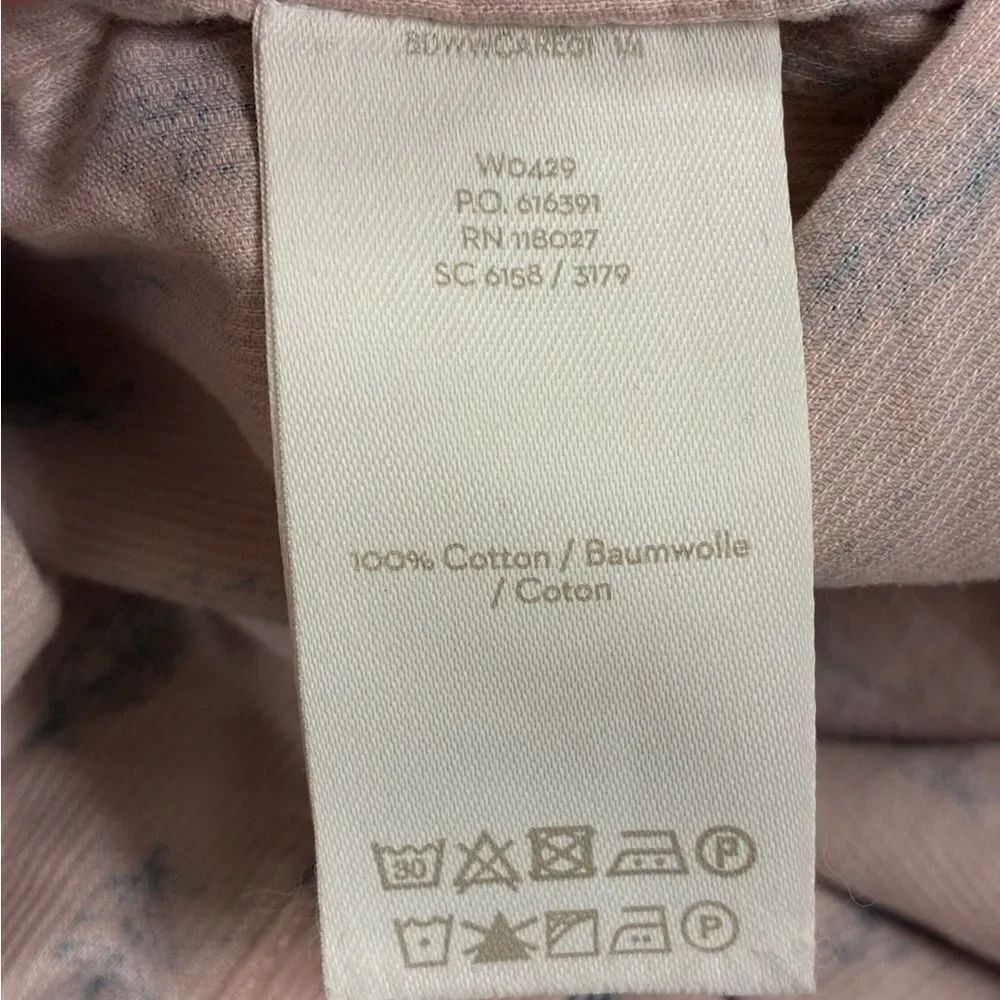 BODEN Marina Button Up Curduroy Shirt Pink Blue Women’s Size 6 - Picture 7 of 7